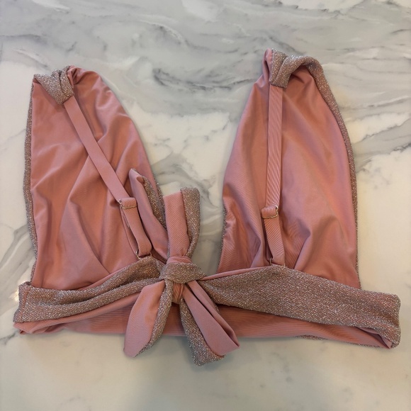 Kinilife Pink Glimmer Pleat Top - Picture 4 of 5